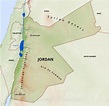 Jordan Physical Map
