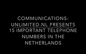 15 important telephone numbers in the Netherlands for expats ...