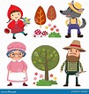 Red Riding Hood Set Stock Illustrations – 395 Red Riding Hood Set Stock ...