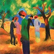 mujer en una chaqueta verde - August Macke | Wikioo.org – La ...