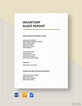 Inventory Audit Report Template - Download in Word, Google Docs, Apple ...