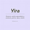 Significado del nombre Yira
