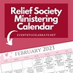 Relief Society Ministering Ideas Calendar Printable - Party Ideas for ...