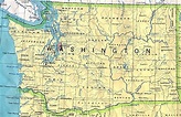 Administrative map of Washington state | Washington state | USA | Maps ...