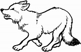 Lobo (Animales) – Dibujos para Colorear e Imprimir Gratis