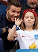 David Beckham kisses daughter Harper on the lips again | Beckham, David ...