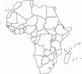 Blank Africa Map With Country Outlines