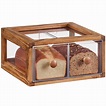 Cal-Mil 4200-2-99 Madera Rustic Pine Double Bin Bread Drawer - 13 3/4 ...