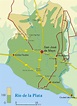 Mapa de San José de relieve y rutas