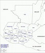 Mapas de Guatemala para colorear y descargar | Colorear imágenes