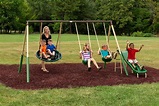 Playground Metal Swing Set Outdoor Kids Children Backyard Seat Disc Swing New 853203007310 | eBay