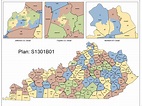 Redistribution maps of the Kentucky State Senate and Congress were ...