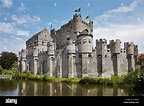 Grafen von Flandern Schloss. Gent. Belgien Stockfotografie - Alamy
