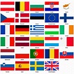 All flags of the European Union | Custom-Designed Icons ~ Creative Market