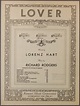 LOVER Sheet Music LORENZ HART AND RICHARD RODGERS Piano Vocal Ukulele ...