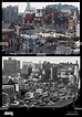 Imagen compuesta, Boston, antes y después de la arteria central se ...