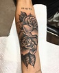 traditional roses tattoo | Forearm tattoo women, Traditional rose ...