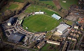 County Ground, Derby, home of Derbyshire County Cricket Club from the ...