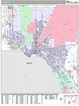 El Paso Texas Wall Map (Premium Style) by MarketMAPS - MapSales