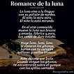Arriba 91+ Foto Letras De Federico García Lorca Romance De La Luna ...