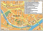 Stadtplan von Namur | Detaillierte gedruckte Karten von Namur, Belgien ...