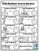 Daily Routines: Time to the Hour - This is a great activity to help ...