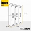 Locker Metálico en Tándem – Jumbo 6 Puertas – Lockers y Gabinetes