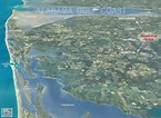 Alabama Gulf Coast Map|Alabama Gulf Coast Aerial Photo