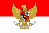 Indonesian flag with the national emblem on it : r/vexillology