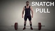 Snatch PULL / weightlifting - YouTube