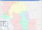 Liberty County, TX Wall Map Color Cast Style by MarketMAPS - MapSales