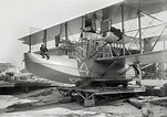 May 1919. The NC-4 Curtiss flying boat, designed by Glenn Curtiss, at ...