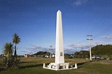 New Zealand, South Island, West Coast, View of Abel Tasman Monument ...