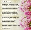 Ode To The Vampire - Ode To The Vampire Poem by domanick schulte