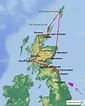StepMap - Schottland - Landkarte für Großbritannien