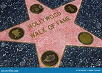 Star of Hollywood Walk of Fame in Hollywood Boulevard, Los Angeles ...