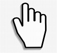 Mano Click Png - Finger Cursor Png, Transparent Png - kindpng