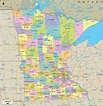 Minnesota Map With Cities And Counties - Great Lakes Map