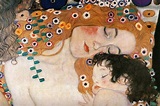 Gustav Klimt Mother and Child, Anne ve Çocuk-2, Baş Yapit Klasik Sanat ...