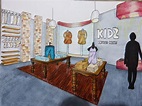 Dibujo perspectiva y color: tienda Kidsmadehere