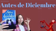 Libro ANTES DE DICIEMBRE | Reseña - YouTube