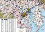 Maryland State Map With Cities – Map Vector