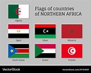 Northern africa flag set Royalty Free Vector Image