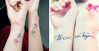 23 Tatuajes ideales para compartir con tu alma gemela: ¡Tu mejor amiga ...