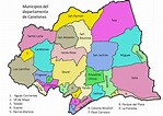 Mapa de Canelones municipios