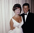 Elizabeth Taylor and Eddie Fisher attending an event, circa 195=60 ...
