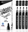 Amazon.com: Black Paint Pens 4 Pack Black Acrylic Permanent Marker 2 ...