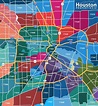 Houston zip code map - Map of Houston zip codes (Texas - USA)