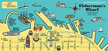 Map of Fisherman's Wharf, San Francisco