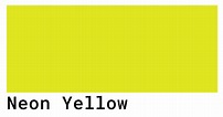 Neon Yellow Color Codes - The Hex, RGB and CMYK Values That You Need